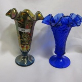 2 Fenton parfait vases as shown