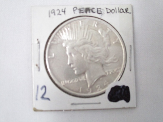 1924 Peace Dollar AU