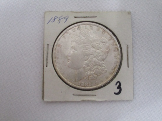 1889 Morgan Dollar  AU+