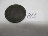 1845 Large Cent VF