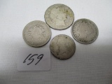 4 asstâ€™d coins as shown including Bust pc