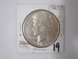 1923 D Peace Dollar XF
