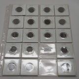 18 Indian Head Cents on sheet