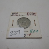 1968 Shield Nickel F-VF