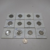 11 Nickels 1937d( 3 leg?)-36-18-1899-1904-1883-39-42-65-66-64