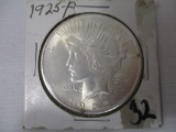 1925 Peace Dollar AU- NICE!