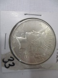 1922 Peace Dollar  AU