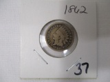 1862 Indian Head Penny F