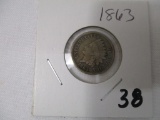 1863 Indian Head Penny VF