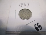 1869 3 Cent VF