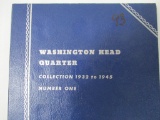 Partial book Washington Quarters 1934- 45D