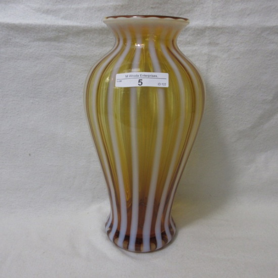 9.5" Amber Opal Vase