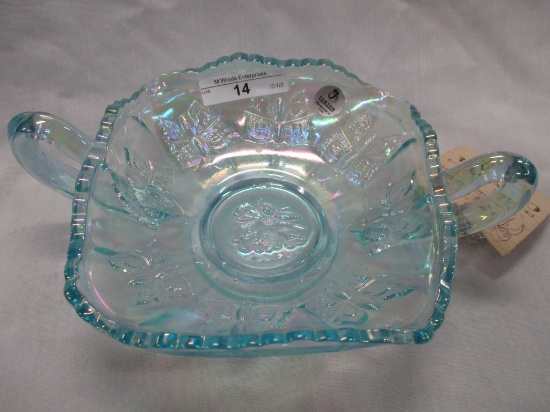 Fenton Light Blue Butterfly Bon Bon