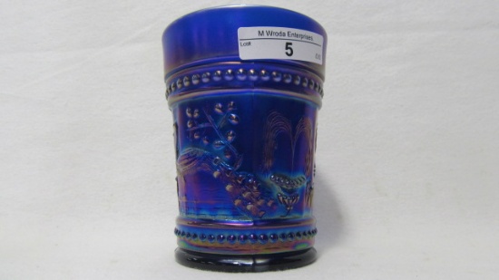 Nwood Elec Blue Peacock at Fountain Tumbler