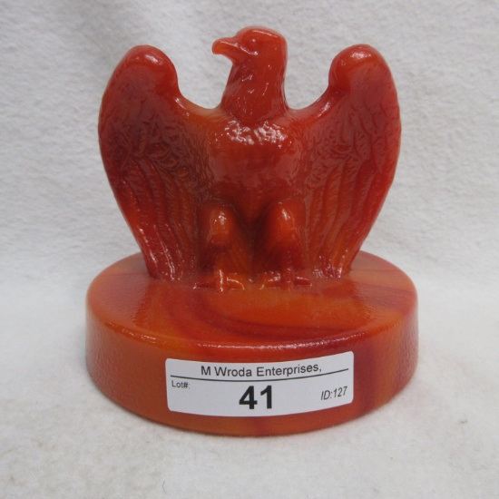 Fenton Eagle Paperweight - Patriot Red