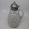 Victorian syrup pitcher Fench Opal Reverse Swirl