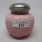 Victorian Sugar Shaker Pink Opaque Forget me Not