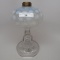 #1 stand lamp withopal coin spot, clear font, clear stem and base. The base