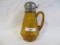 Victorian Amber Coin Dot Syrup Pitcher