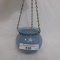 Victorian blue opal hanging match holder