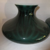 Green Cased Peacock eye Student Lamp Shade- RARE