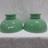 Pair of Period Jade Green Cased 10