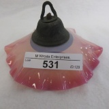 Cranberry opal victorian smoke bell