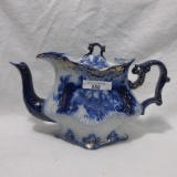 Flow Blue Savoy Tea Pot