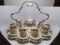 Capidemonte Tea service set on matching tray silver plate. Very nice and RA