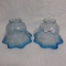 2 Art Glass etched shades w/ 2