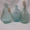 3 Old bottles as shown, Sandusky Ohio, Ravenna Glass, Shield Flask