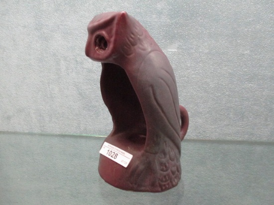Van Briggle 6.25" Owl chamberstick. VERY RARE This can be for votive candl