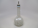 Victorian opalescent french opal Seaweed barber bottle w/ stopper