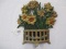 Basket of Flowers Cast Iron doorstop. RARE