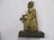 Old Lady w/ flowers Cast Iron doorstop. RARE B&H