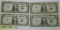 4 1957 Silver Certificates  1 money