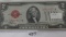 1928 $2 US Note red seal