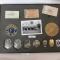 Ralph Akin, Frewsburg, NY Firemans Badges and Army Identifications.