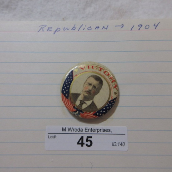 1904 political button
