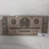 Confederate States Richmond $1 1863