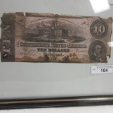 Confederate States Richmond $1 1869, as shown