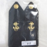 (2) Navy Shoulder Bands