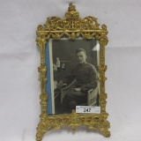 Officer photo in brass frame