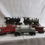 Cast Iron Train engines- 2 caboose- tanker