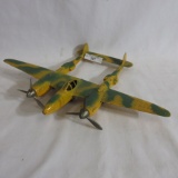 Hubley metal bomber plane