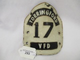 Fire Helmet Plaque- Torringford CT