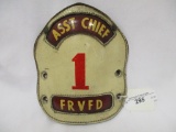 Fire Helmet Plaque- Front Royal VA