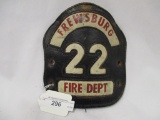 Fire Helmet Plaque- Frewsburg NY