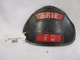 Fire Helmet Plaque-  Erie PA