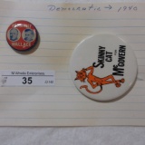 1940 Roosevelt Wallace button. McGovern button